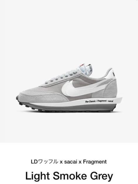 SACAI X NIKE NIKE X Sacai Fragment Taglia11 Grigio Chiaro Fumo Ld Waffle Sakai Sneakers Domestiche