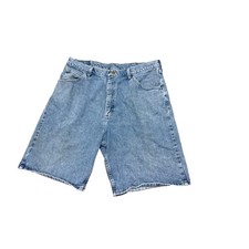 Wrangler Relaxed Fit Men's Blue Denim Shorts Jeans Size 38 A2