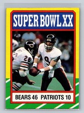 1986 Topps #8 Super Bowl XX - Jim McMahon / Matt Suhey SBXX NFL