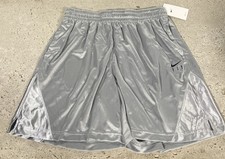 Nike Fly Dri-Fit Womens Shorts Loose Fit Large Silver DH7363-073