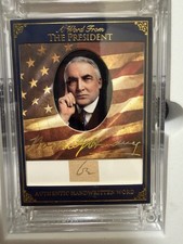 A Word From POTUS Handwritten Word Warren G. Harding 2025