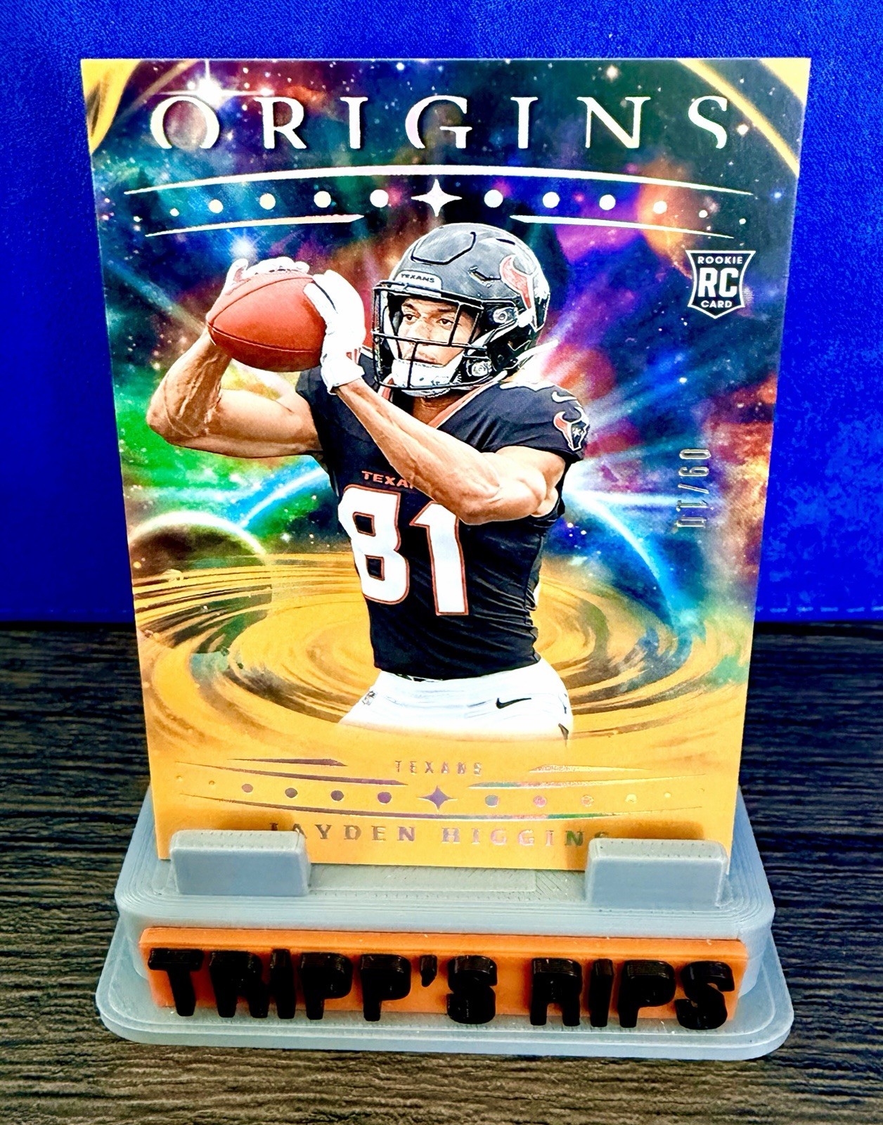 2025 Panini Origins - Rookies Jayden Higgins, Jayden Higgins #132 Gold /10 (RC)