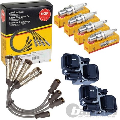 NGK ZÜNDLEITUNG+SPULEN+KERZEN passend für MERCEDES A/B-KLASSE W169 W245