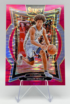 2024-25 Jalen Wells RC /5 Select FOTL Neon Purple Pulsar Prizm Rookie #79
