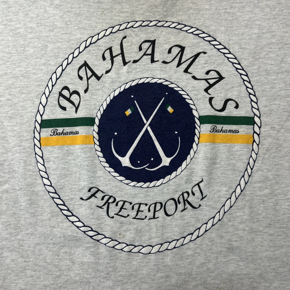 Bahamas Freeport Vintage T-shirt Single Stitch Large Men’s Flaw - Image 2 of 4