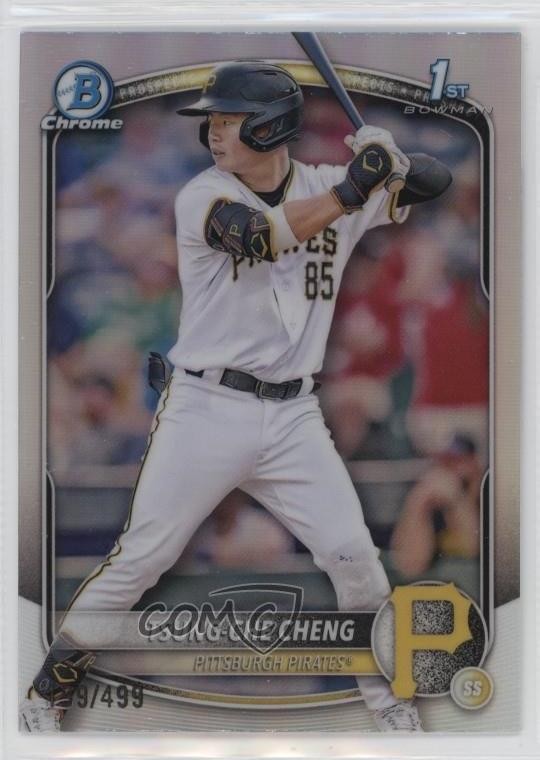 2025 Bowman Chrome Prospects Refractor 159/499 Tsung-Che Cheng #BCP-95 0ft3
