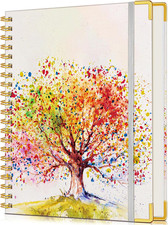Lined Spiral Notebook Journal for Women, 150 Pages Cute Notebooks 5.75  X 8.38  ,