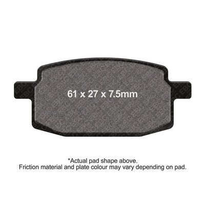 EBC Scoot Org Brake Pads Black (E327) Front Left for MZ MUZ Moskito 50 FB 97-03