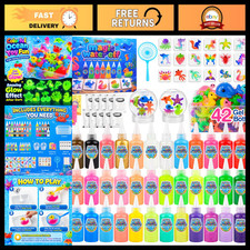 Magic Water Elf Kit for Kids - 42 Gel Bottles, 28 Molds, Creative Fun Activity