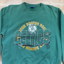 Vintage 80s 90s Boston Celtics Champion Crewneck Sweatshirt Men's XL Green
