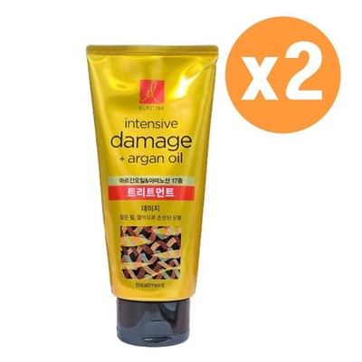 Elastine Intensive Damage Argan Oil Hair Treamtent 300ml x2Pcs -Hair damage care