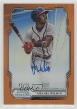 2019 Bowman Sterling Prospect Orange Refractor 45/75 Isranel Wilson Auto eq1