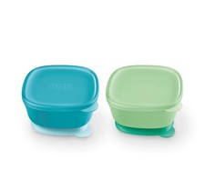 NUK Suction Bowl and Lid 2 Count Pack of 1 Bowls