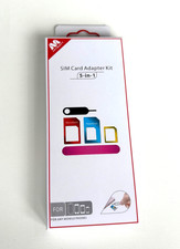 MYBAT SIM Card Adapter 5-in-1 Nano  Micro SIM Card Adapter Kit Converter