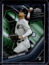 2023 Topps Chrome Black Oswaldo Cabrera Green Rookie 54/99