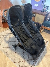 Baby Jogger City Double Opulent Black All Terrain Pushchair And Carry Cot