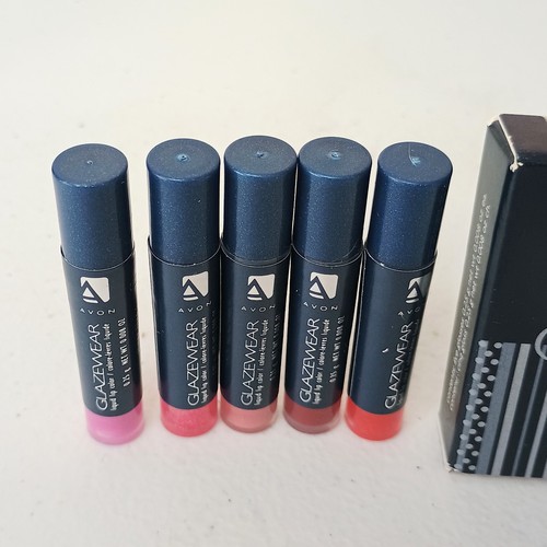 NOS 2004 Avon Glaze Wear Mini Gloss Set Cool Five Glosses - Picture 2 of 4
