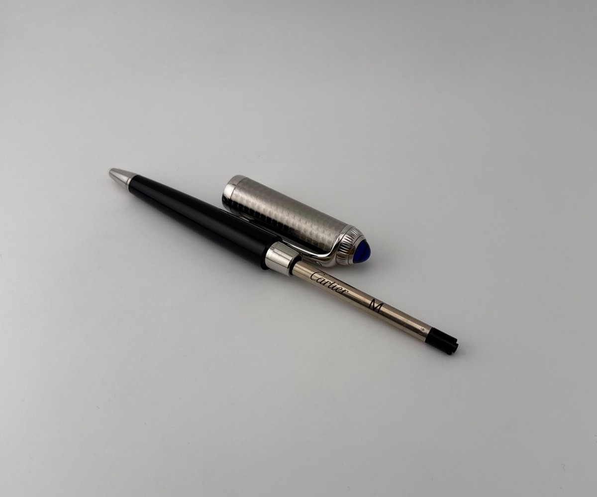 Cartier R De Cartier Palladium Finish Roadster Black Composite