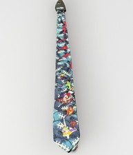 VTG 90s Looney Tunes NFL "Football Toons" Silk Necktie Men s Tie 1993 Bugs Bunny