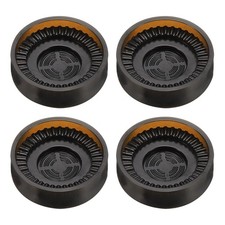 4pcs Round Rubber Furniture Caster Cup with Felt Pad Fit for 0.8 - 1.6 Inch