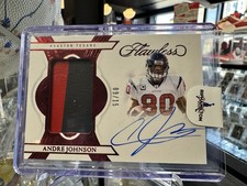 2025 Panini Flawless PA-AJN Andre Johnson Patch Autographs Houston Texans /15