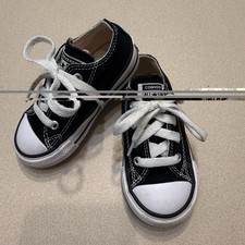 Converse All Star Toddler Unisex Size 6 Black Low Top Sneaker