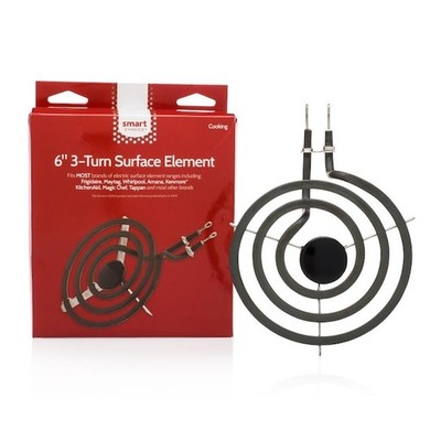 6  Electric Range Surface Heating Element, Smart Choice 3 Turn Stove Burner