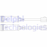 Delphi Warnkontakt Brembelagverschleiß VerschleißAnzeiger Hinten LZ0199