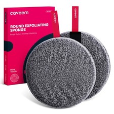 Exfoliating Body Scrubber Sponge Set - Remove Dead Skin, 2 Pack