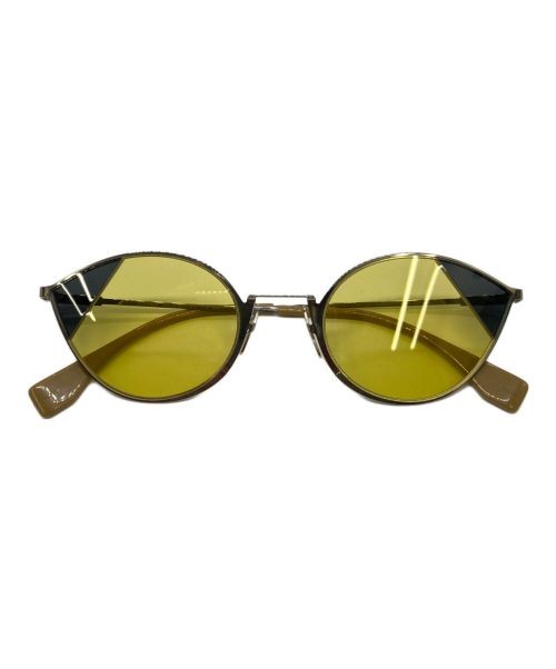 FENDI Cat Eye Sunglasses in Yellow with FF0342 Logo-image