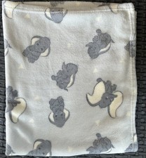 Disney Baby Dumbo Baby Blanket Elephant Lovey Gray