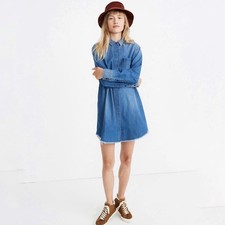 Madewell Denim Oversized Ex-Boyfriend Shirtdress XS NEW