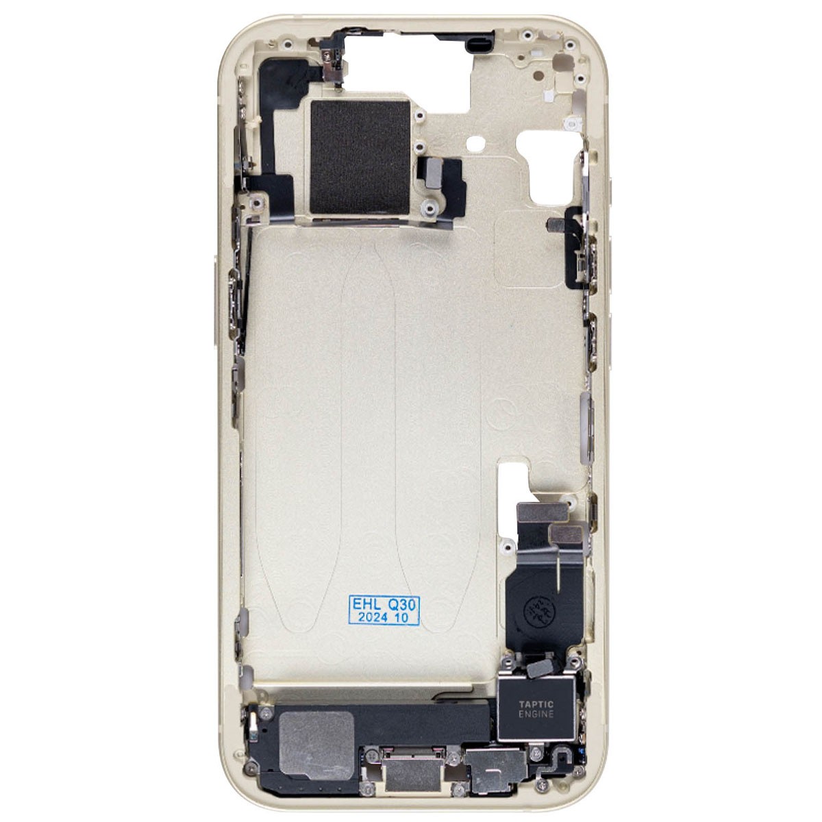 Châssis iPhone 15 Clappio jaune avec support de charge sans fil Qi intégré