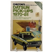 Chilton Datsun Pickup 1970-81 Repair Manual L16 L18 L20b Z22 4wd Vintage
