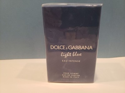 Dolce & Gabbana ~ Light Blue Eau Intense Pour Homme Eau De Parfum ~ 3.3 oz ~NIB