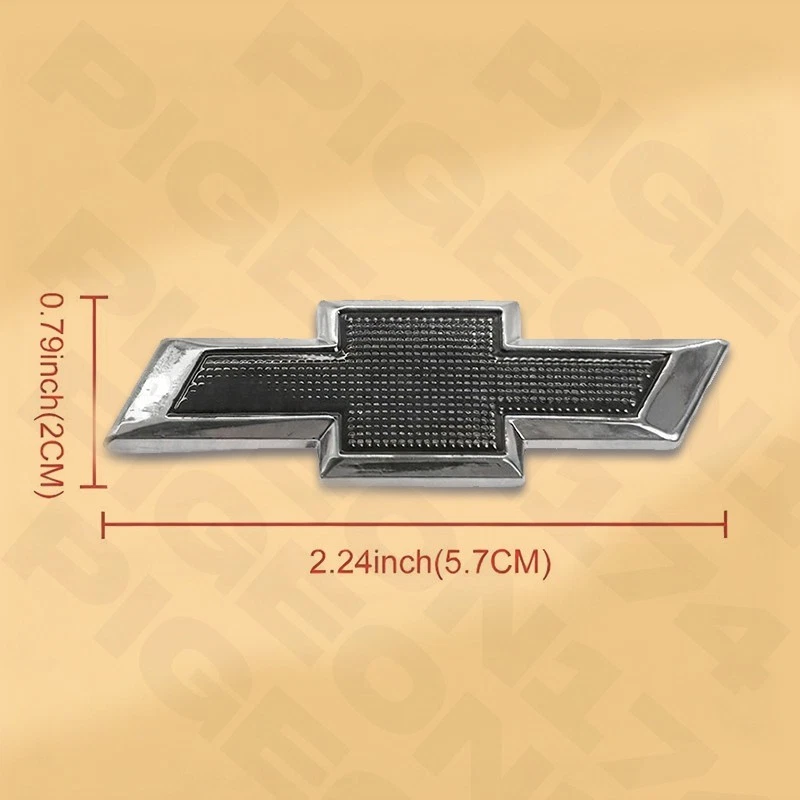 3D Steering Wheel Emblem Bowtie Badge For Chevy Silverado Impala Malibu Equinox Foto 4 de 4