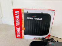 George Foreman 25810 1630W Non Stick Fit Grill Medium Health Grill - Black