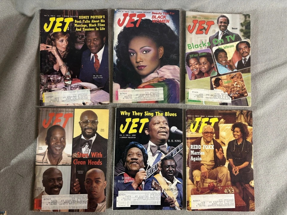 Year 1980 JET Magazine LOT OF 54 Black History TV Fashion Music Sport FREE MAIL - Image 2 of 4