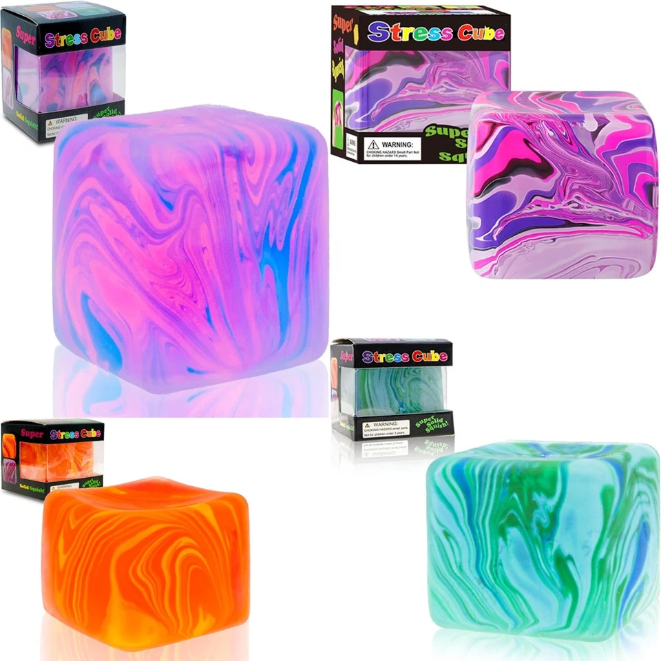 Nece Gel Ice Cube Square Decompression Toy Squishy Stress Sensory