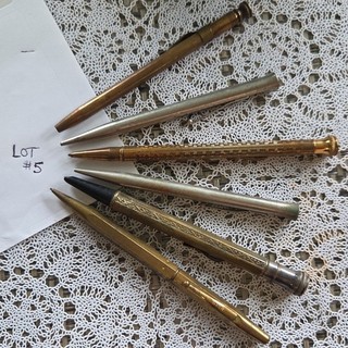 Lot of 6 antique/Vtg Mechanical Pen/Pencils ☆ Sheaffer's EAGLE ALP CO. Wallace