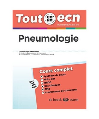 Pneumologie - Tout-en-un ECN, Gilles Devouassoux; Collectif