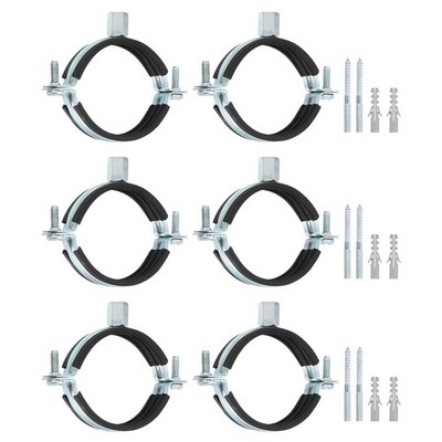 10 Pcs Adjustable Pipe Bracket Clamp, 2-1/2''(64mm) Wall Ceiling Mount Support