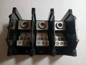 BUSS POWER DISTRIBUTION TERMINALBLOCK 16323-3 600V 310A 350MCM 4-14 AWG