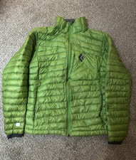 Black Diamond Mens Green Down Puffer Jacket F...