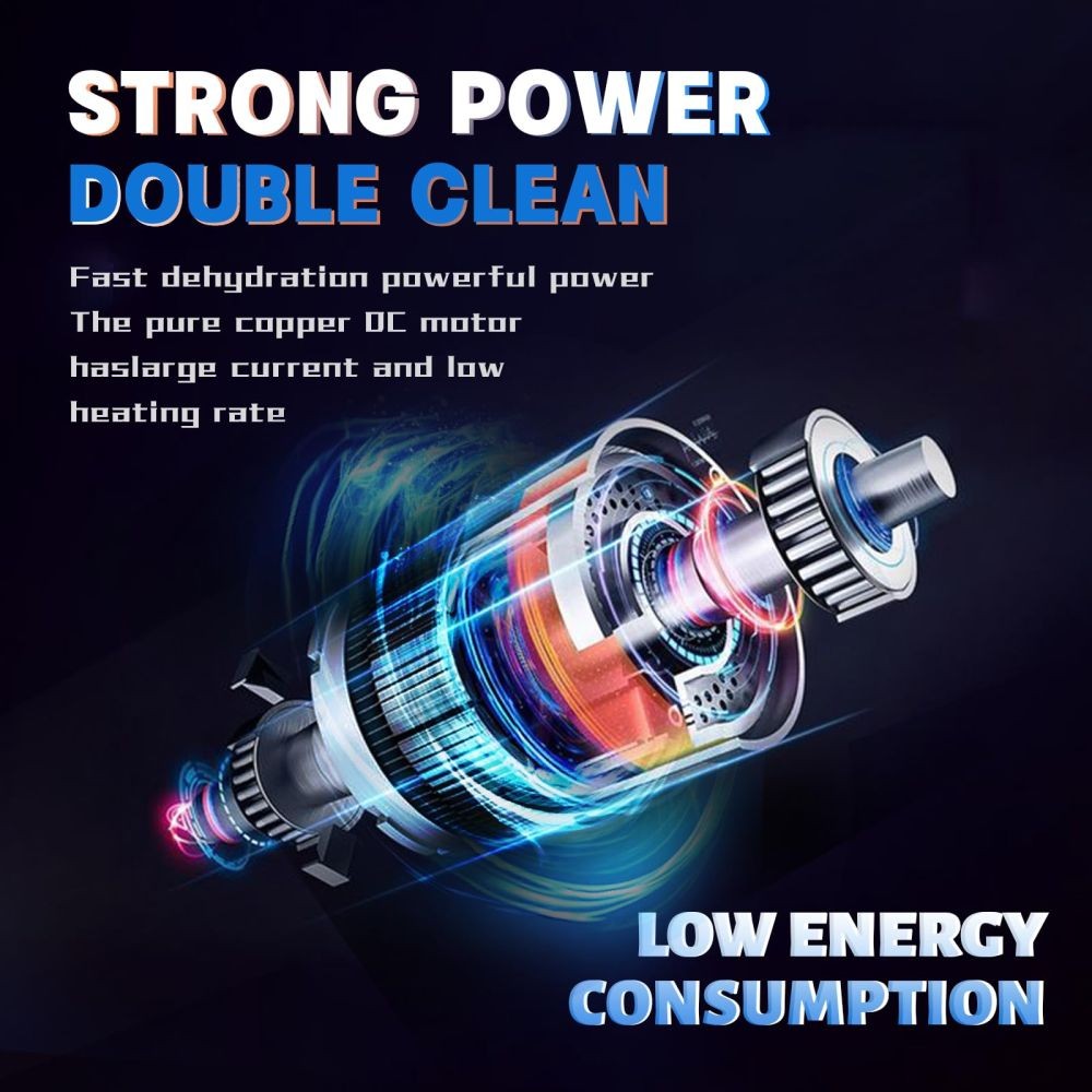 9Litre Portable Mini Washing Foldable Machine for Round Body Baby Clothes Pet