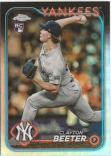 2024 Topps Chrome Update Clayton Beeter Refractor SP RC New York Yankees