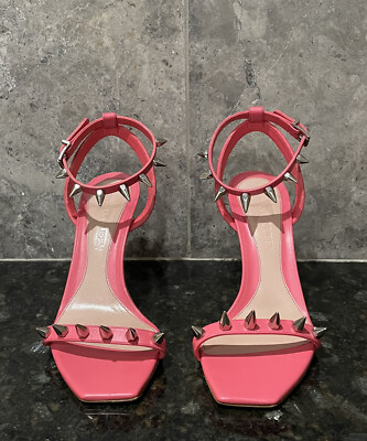 ALEXANDER MCQUEEN 'Punk’ sandals Pink 709991WHSWD ALEXANDER MCQUEEN Punk Stud Spike Heeled Sandals Coral Pink
