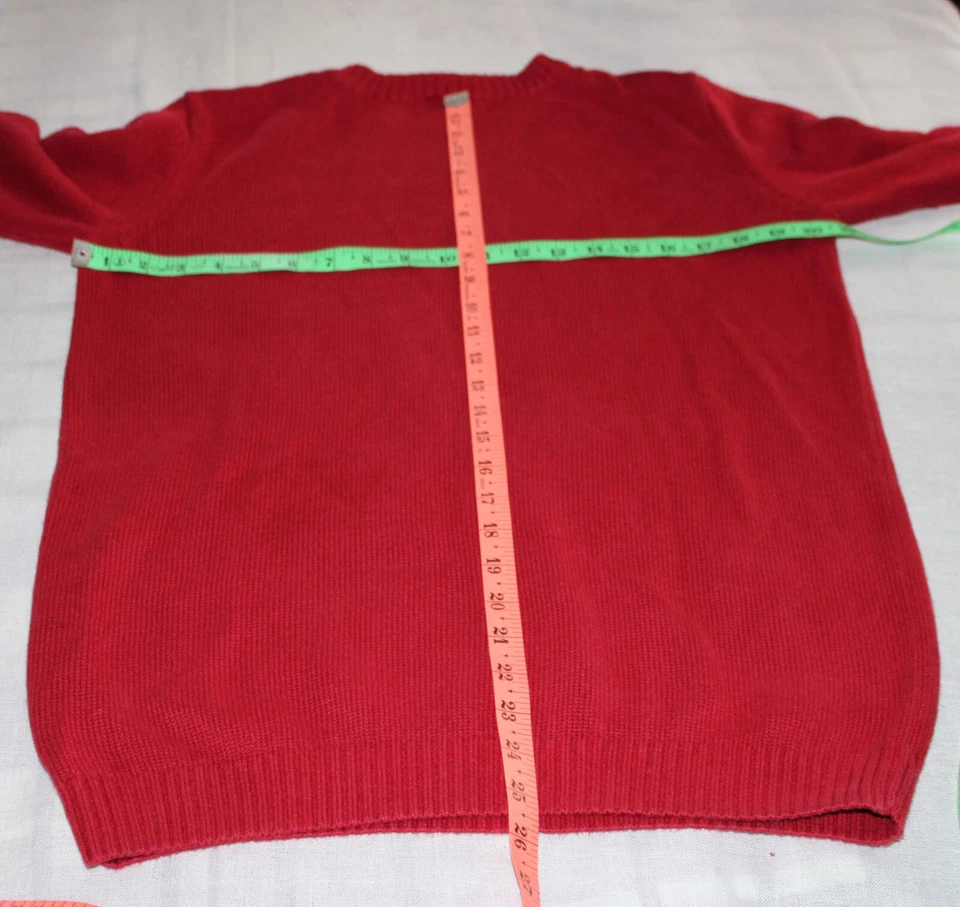 J. Khaki Boys Pullover Argyle Sweater Cotton Blend Sz XL Blend Red JK Kids - Image 3 of 4