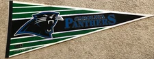 Vintage 1993 Carolina Panthers Felt Pennant, Inaugural Season, Trench Mfg, 30"