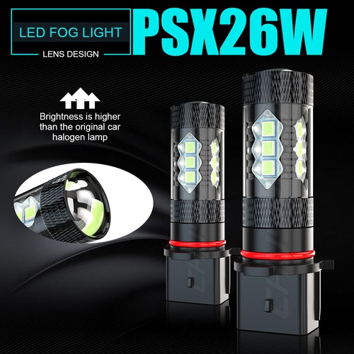 2x 12278 PSX26W LED Fog Light Bulbs 8000K blue for GMC Yukon 2015-2020 Yukon XL - Picture 23 of 24